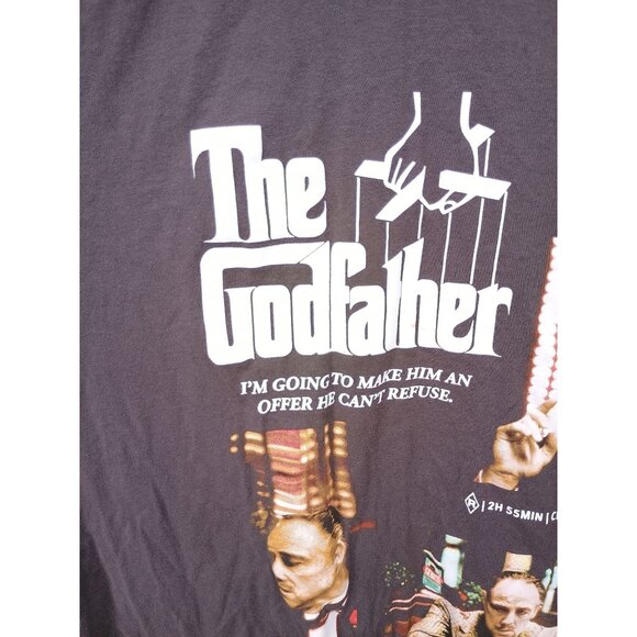 The Godfather Graphic T-Shirt Black Short Sleeve 100% Cotton Mens Size L - Picture 4 of 8